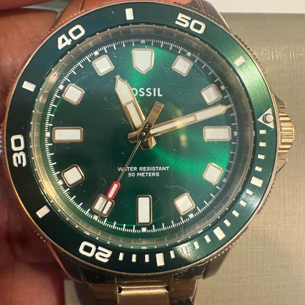 Fossil Gold and Tan Watch - Picture 2 of 5
